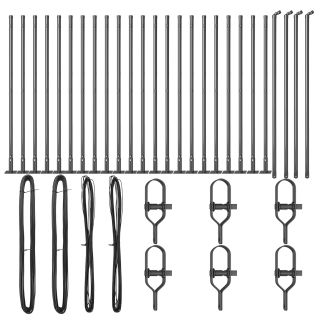 Aed Poste alusplaatidega 26 tk Ø32mm 90cm Galvaniseeritud teras