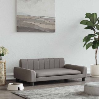 koeravoodi, pruunikashall, 90 x 53 x 30 cm, kangas