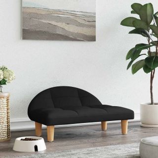 koeravoodi, must, 70x52x30 cm, kangas