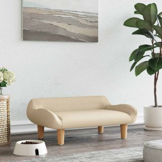 koeravoodi, kreemjas, 70 x 40 x 24 cm, kangas