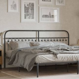 металлическое изголовье, черное, 200 см