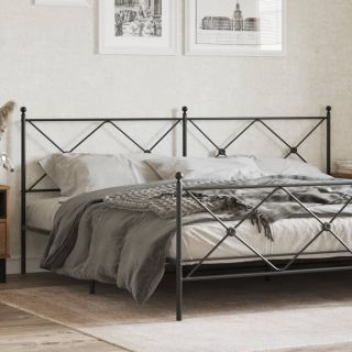 metallist voodipeats, must, 200 cm
