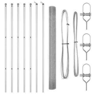 Keevistraatgate koos 7 postiga 1.5x10 m galvaniseeritud terasest