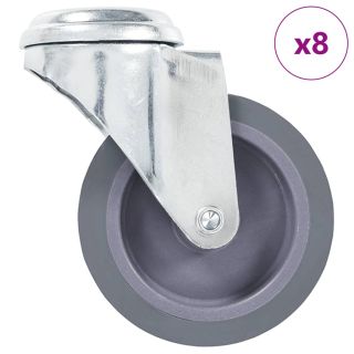 poldiaukudega pööratavad mööblirattad 8 tk, 75 mm