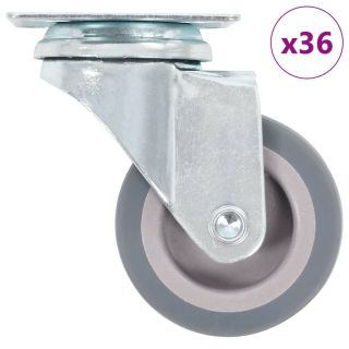 36 tk pöörlevad rattad 50 mm