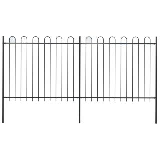 kumerate otstega aed, teras, 3,4 x 1,5 m, must