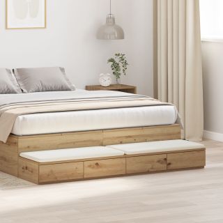 Voodi Sahtlid Artisan Tamme 150x36,5x16,5 cm Tehispuit
