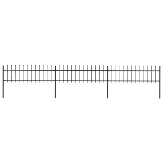 terava otsaga aed,terasest, 5,1 x 0,6 m, must