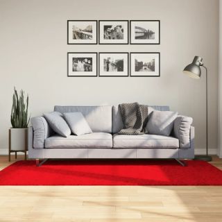 vaip OVIEDO lühikese narmaga, punane, 100 x 200 cm