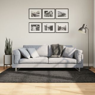 vaip ISTAN, kõrge narmaga, läikiv, antratsiithall, 140x200 cm