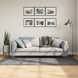 vaip HUARTE, lühikese narmaga, pestav, antratsiit, 120x170 cm