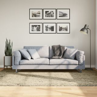 Ковер ворсистый с высокой бахромой PAMPLONA, золотой 160x230 см