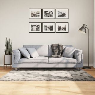 kõrge narmaga vaip PAMPLONA, beež/antratsiit 120x170 cm
