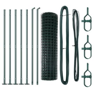 Euro Aed 2 komplekti Roheline PVC kaetud metall 10 x 0.8 m