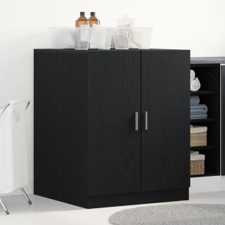 Pesumasinajakapp Must Tammes 70,5x71,5x91,5 cm Töödeldud Puit