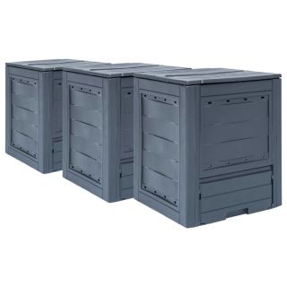 aiakompostrid 3 tk, hall, 60 x 60 x 73 cm, 780 l