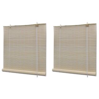 naturaalsed bambusrulood 2 tk, 120 x 160 cm