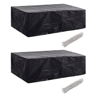 aiamööblikatted 2 tk 8 inimesele polürotang 10 ava, 300x140  cm