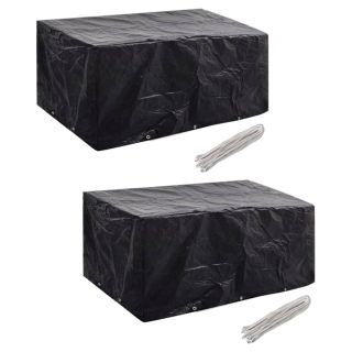 aiamööblikatted 2 tk 6 inimesele polürotang 10 avaga 240x140 cm