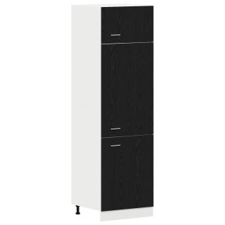 Külmkapp Mustast Tamme - 60x57x207 cm