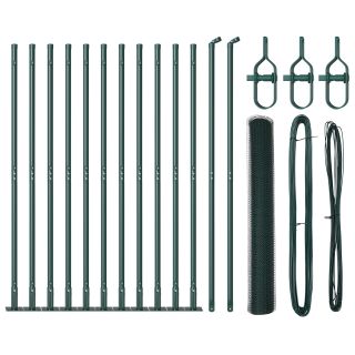 heksagonaalne aed roheline 0.8x25 m teras