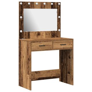 Tualettlaud LED Tuledega Vana Puit 78,5x41x135 cm