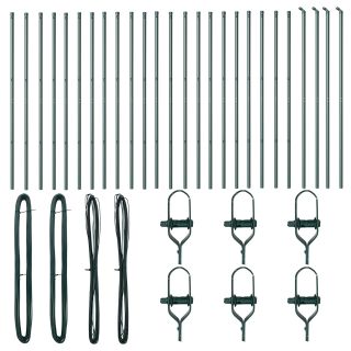 Aedapostid 26 tk Roheline Ø32 mm 190 cm Galvaniseeritud Teras