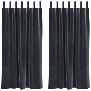 Mustad Riided Mustade Silmadega 2 tk Tumedat Halli Sametit