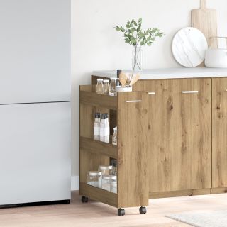 Rullkapp Artisan Oak 60x22x79 cm Tehispuit