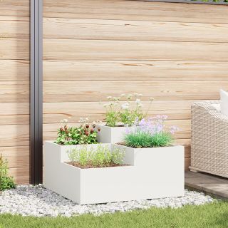 Aiataimede Kast 100x100x48 cm Valge Teras