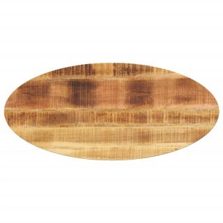овальная столешница, 100x40x2,5 см, манговое дерево