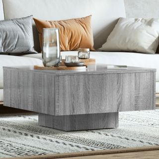 kohvilaud, hall Sonoma tamm, 60x60x31,5 cm, tehispuit