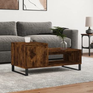 журнальный столик, копченый дуб, 100 x 50 x 45 см, искусственное дерево