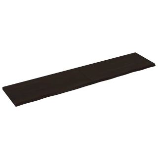 seinariiul, tumepruun, 220x50x(2-4) cm, töödeldud tammepuit