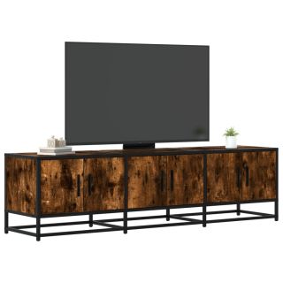Тумба под ТВ, копченый дуб, 150x35x41 см, искусственное дерево