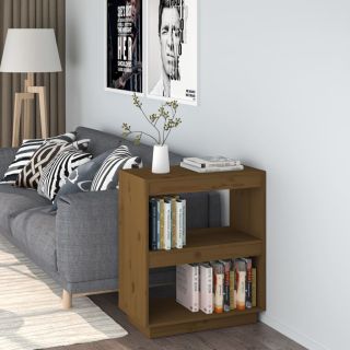 Книжный шкаф, медовый, 60x35x71 см, сосна