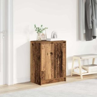 Тумба для обуви, старое дерево, 57x34x76 см, искусственное дерево