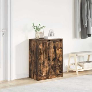 тумба для обуви, копченый дуб, 57x34x76 см, искусственное дерево