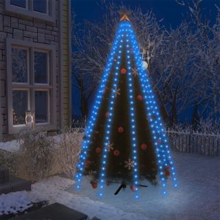 Елочные огни, сетка, 300 светодиодов, синие, 300 см