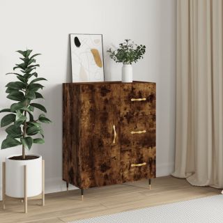 puhvetkapp, suitsutatud tamm, 69,5 x 34 x 90 cm, tehispuit