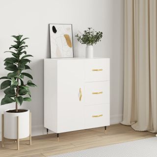Буфет, белый, 69,5 x 34 x 90 см, искусственное дерево