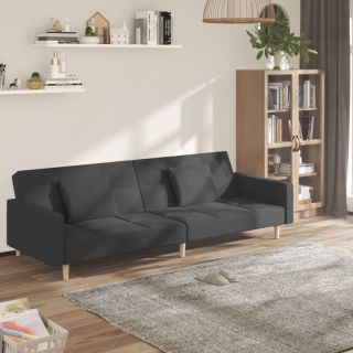 2-kohaline diivanvoodi patjadega, tumehall, kangas