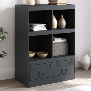 высокий шкаф, антрацит, 67 x 39 x 95 см, сталь