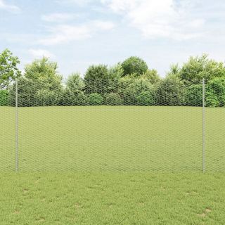 Kuusnurga aed 2 komplekti Kuumtöödeldud teras 25 x 1.5 m