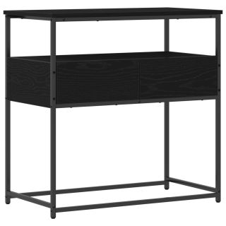 Konsoollaud Must Mänd 75x40x75 cm Töödeldud Puit ja Teras