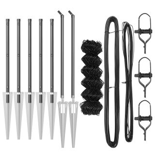 Aedikade ahelas koos 7 Kinnituspostiga 1x10 m Galvaniseeritud teras