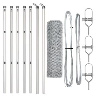 Kuusnurkne Aed 0.5x10 m Galvaniseeritud Teras