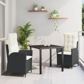 2 tk Must PE rattan Keskmine Reguleeritavad käetoed Aiatool