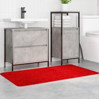 Vannitoa vaip Ristkülik Punane 70x120 cm Polüpropüleen Libisemisvastane