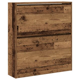 Jalanõude kapp libiseva sahtliga vana puit 80x21x87,5 cm